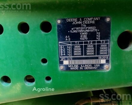 Зеленый Джон Дир 6215Р, объемом двигателя 0 л и пробегом 0 тыс. км за 115513 $, фото 9 на Automoto.ua