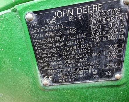 Зеленый Джон Дир 7730, объемом двигателя 0 л и пробегом 0 тыс. км за 76569 $, фото 25 на Automoto.ua
