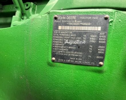 Зеленый Джон Дир 7930, объемом двигателя 0 л и пробегом 0 тыс. км за 119865 $, фото 50 на Automoto.ua