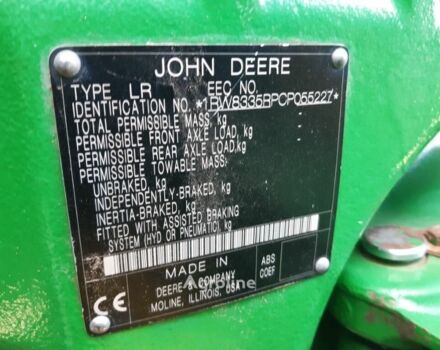 Зеленый Джон Дир 8335, объемом двигателя 0 л и пробегом 0 тыс. км за 162361 $, фото 9 на Automoto.ua