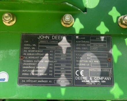 Зеленый Джон Дир СТС, объемом двигателя 0 л и пробегом 0 тыс. км за 82449 $, фото 10 на Automoto.ua