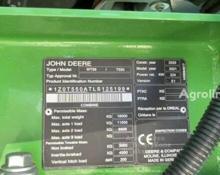 Джон Дір T 550, об'ємом двигуна 0 л та пробігом 0 тис. км за 158539 $, фото 9 на Automoto.ua