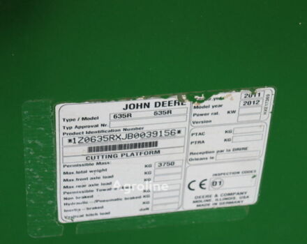 Джон Дир Другая, объемом двигателя 0 л и пробегом 0 тыс. км за 180266 $, фото 26 на Automoto.ua