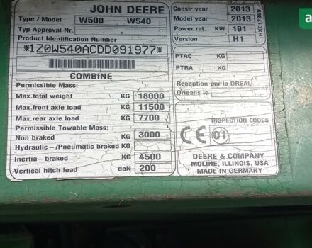 Джон Дір W 540, об'ємом двигуна 0 л та пробігом 0 тис. км за 90000 $, фото 17 на Automoto.ua