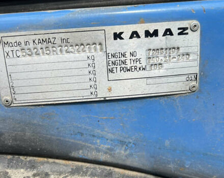 Синий КамАЗ 53215, объемом двигателя 10.85 л и пробегом 115 тыс. км за 11000 $, фото 4 на Automoto.ua