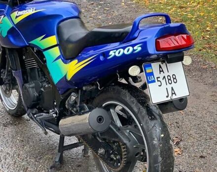 Синій Кавасакі GPZ, об'ємом двигуна 0.5 л та пробігом 35 тис. км за 1500 $, фото 7 на Automoto.ua