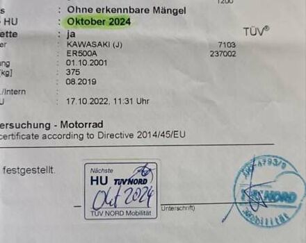 Серый Кавасаки  ER 500, объемом двигателя 0.5 л и пробегом 17 тыс. км за 2999 $, фото 16 на Automoto.ua