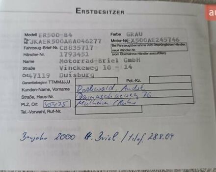 Серый Кавасаки  ER 500, объемом двигателя 0.5 л и пробегом 17 тыс. км за 2999 $, фото 18 на Automoto.ua