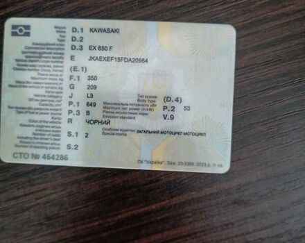 Черный Кавасаки EX 650, объемом двигателя 0.65 л и пробегом 18 тыс. км за 5099 $, фото 7 на Automoto.ua