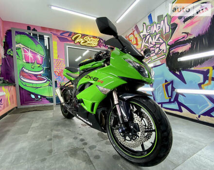 Зеленый Кавасаки ZX 6R, объемом двигателя 0.6 л и пробегом 22 тыс. км за 6200 $, фото 6 на Automoto.ua