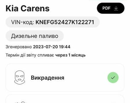 Бежевий Кіа Каренс, об'ємом двигуна 2 л та пробігом 208 тис. км за 5600 $, фото 12 на Automoto.ua