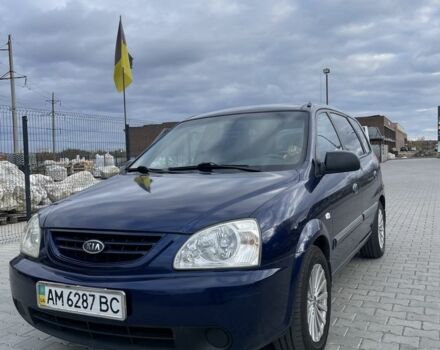 Синий Киа Каренс, объемом двигателя 2 л и пробегом 187 тыс. км за 3800 $, фото 1 на Automoto.ua