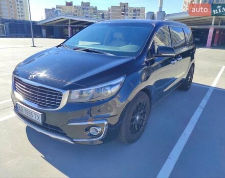 Черный Киа Карнивал, объемом двигателя 2.2 л и пробегом 212 тыс. км за 21500 $, фото 2 на Automoto.ua