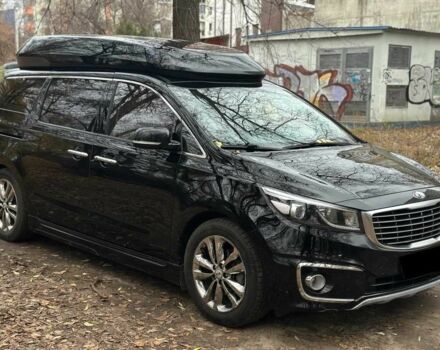 Черный Киа Карнивал, объемом двигателя 2.2 л и пробегом 162 тыс. км за 24700 $, фото 1 на Automoto.ua