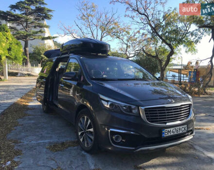 Серый Киа Карнивал, объемом двигателя 2.2 л и пробегом 200 тыс. км за 16900 $, фото 12 на Automoto.ua