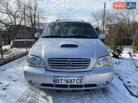 Серый Киа Карнивал, объемом двигателя 2.9 л и пробегом 254 тыс. км за 5900 $, фото 1 на Automoto.ua