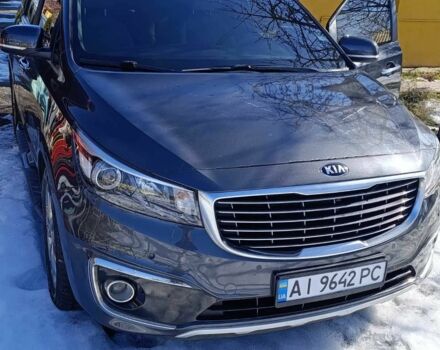 Серый Киа Карнивал, объемом двигателя 2.2 л и пробегом 144 тыс. км за 18800 $, фото 1 на Automoto.ua