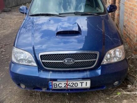 Синій Кіа Карнівал, об'ємом двигуна 2.9 л та пробігом 350 тис. км за 3779 $, фото 1 на Automoto.ua
