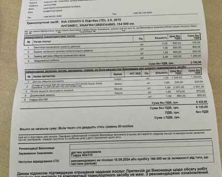 Черный Киа Черато, объемом двигателя 2 л и пробегом 175 тыс. км за 9400 $, фото 21 на Automoto.ua