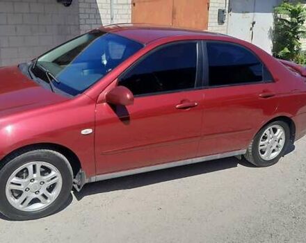 Красный Киа Черато, объемом двигателя 2 л и пробегом 144 тыс. км за 5400 $, фото 1 на Automoto.ua