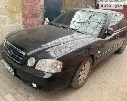 Черный Киа Маджентис, объемом двигателя 2 л и пробегом 161 тыс. км за 4800 $, фото 1 на Automoto.ua