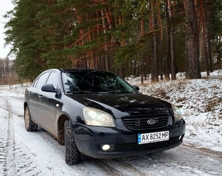 Черный Киа Маджентис, объемом двигателя 2 л и пробегом 345 тыс. км за 5800 $, фото 2 на Automoto.ua