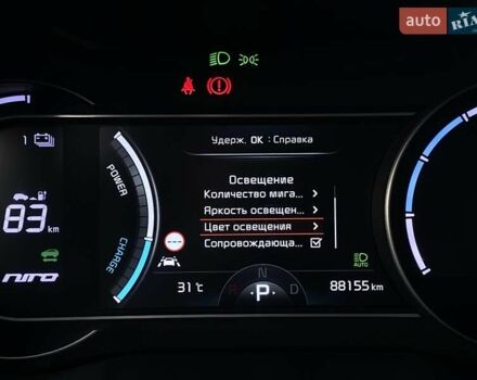 Сірий Кіа Niro, об'ємом двигуна 0 л та пробігом 88 тис. км за 22500 $, фото 32 на Automoto.ua