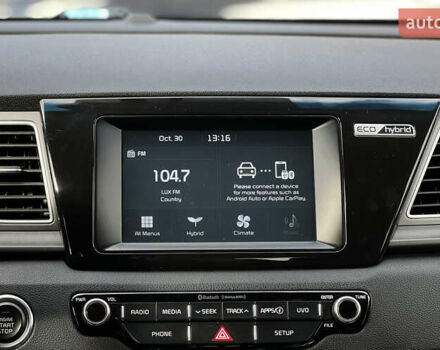 Синий Киа Niro, объемом двигателя 1.58 л и пробегом 91 тыс. км за 17650 $, фото 12 на Automoto.ua