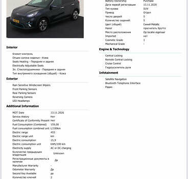 Синій Кіа Niro, об'ємом двигуна 0 л та пробігом 158 тис. км за 18600 $, фото 40 на Automoto.ua