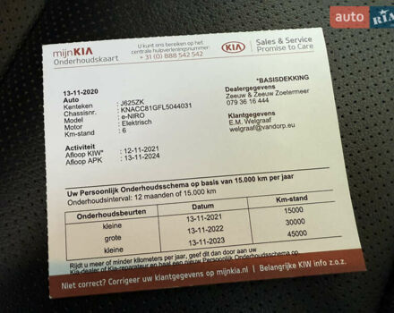 Синій Кіа Niro, об'ємом двигуна 0 л та пробігом 158 тис. км за 18600 $, фото 34 на Automoto.ua