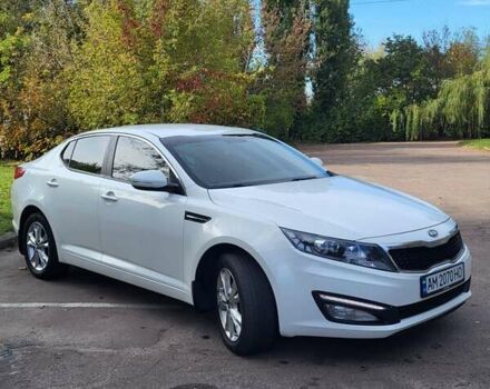 Белый Киа Оптима, объемом двигателя 2 л и пробегом 220 тыс. км за 9300 $, фото 1 на Automoto.ua