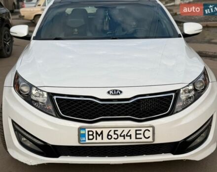 Білий Кіа Оптіма, об'ємом двигуна 2 л та пробігом 230 тис. км за 9350 $, фото 1 на Automoto.ua
