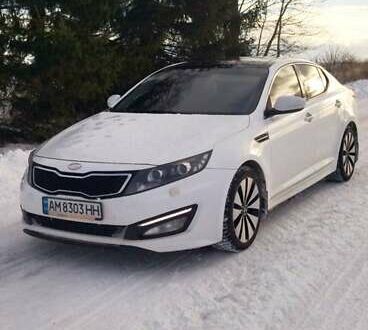 Белый Киа Оптима, объемом двигателя 2.36 л и пробегом 213 тыс. км за 10999 $, фото 1 на Automoto.ua