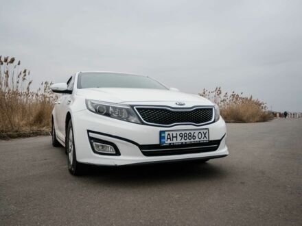 Белый Киа Оптима, объемом двигателя 2 л и пробегом 213 тыс. км за 8300 $, фото 1 на Automoto.ua