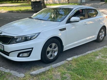 Белый Киа Оптима, объемом двигателя 2 л и пробегом 144 тыс. км за 7500 $, фото 1 на Automoto.ua