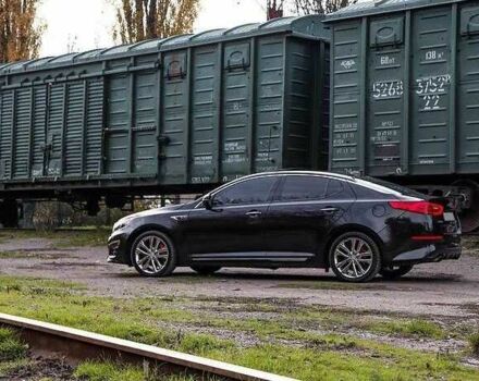 Черный Киа Оптима, объемом двигателя 2 л и пробегом 74 тыс. км за 5800 $, фото 3 на Automoto.ua