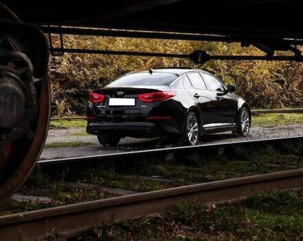 Черный Киа Оптима, объемом двигателя 2 л и пробегом 74 тыс. км за 5800 $, фото 4 на Automoto.ua