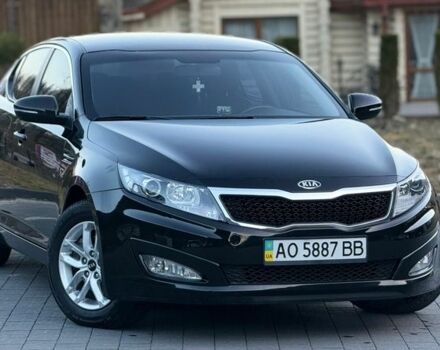 Черный Киа Оптима, объемом двигателя 2 л и пробегом 97 тыс. км за 9300 $, фото 1 на Automoto.ua