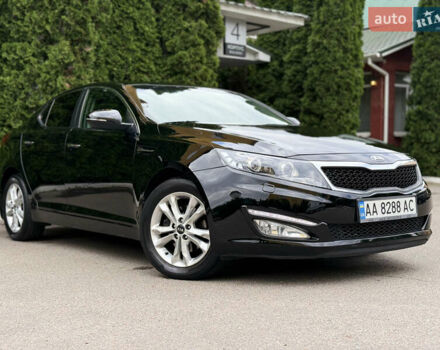 Чорний Кіа Оптіма, об'ємом двигуна 2 л та пробігом 176 тис. км за 9950 $, фото 1 на Automoto.ua