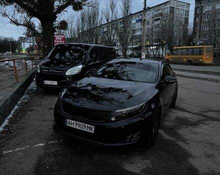 Чорний Кіа Оптіма, об'ємом двигуна 2 л та пробігом 180 тис. км за 11200 $, фото 1 на Automoto.ua