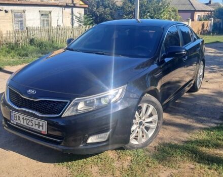 Чорний Кіа Оптіма, об'ємом двигуна 2 л та пробігом 220 тис. км за 8495 $, фото 1 на Automoto.ua