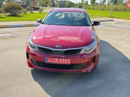 Красный Киа Оптима, объемом двигателя 2 л и пробегом 210 тыс. км за 14800 $, фото 1 на Automoto.ua
