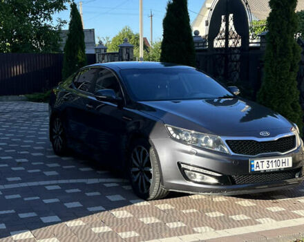 Серый Киа Оптима, объемом двигателя 2 л и пробегом 260 тыс. км за 8950 $, фото 4 на Automoto.ua