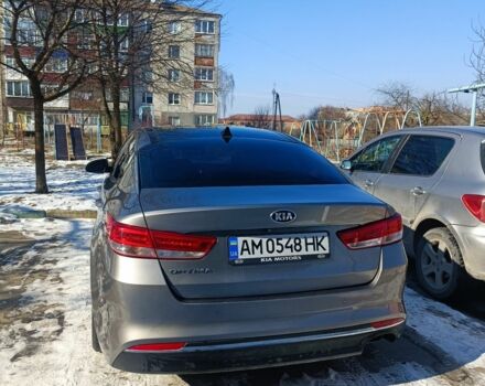Серый Киа Оптима, объемом двигателя 2.4 л и пробегом 150 тыс. км за 12500 $, фото 5 на Automoto.ua