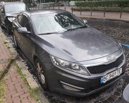 Сірий Кіа Оптіма, об'ємом двигуна 2 л та пробігом 205 тис. км за 10500 $, фото 1 на Automoto.ua