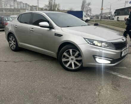 Серый Киа Оптима, объемом двигателя 2 л и пробегом 243 тыс. км за 10500 $, фото 1 на Automoto.ua