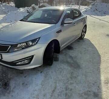 Серый Киа Оптима, объемом двигателя 2 л и пробегом 180 тыс. км за 12500 $, фото 1 на Automoto.ua