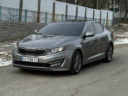 Серый Киа Оптима, объемом двигателя 2 л и пробегом 220 тыс. км за 8999 $, фото 1 на Automoto.ua