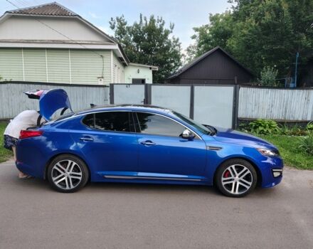 Синий Киа Оптима, объемом двигателя 2 л и пробегом 230 тыс. км за 14000 $, фото 2 на Automoto.ua