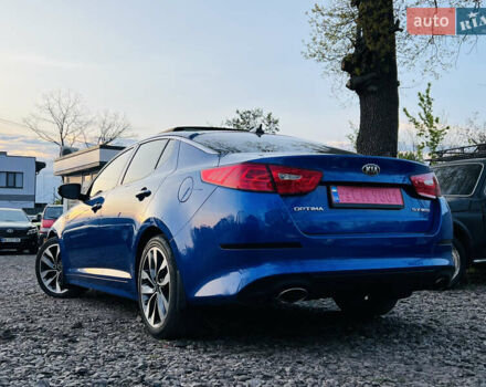 Синий Киа Оптима, объемом двигателя 2 л и пробегом 202 тыс. км за 11500 $, фото 3 на Automoto.ua